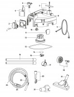 Proxxon 27500 Automatic Workshop Vacuum Cleaner WSA Spare Parts